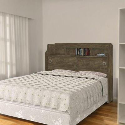 Cabeceira Jéssica Queen para Cama Marrom com Acabamento Elegante Vj Móveis