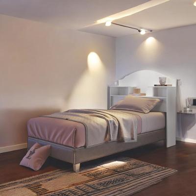 Cabeceira Eliza Solteiro para Cama Box em MDF MDP Branco Carmolar Móveis