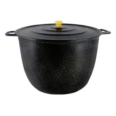 Caldeirão 11620-DF Alumínio Craquelado 16,7L Preto com Tampa Diviforte