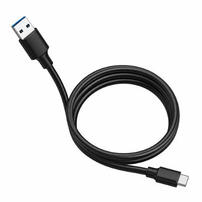 Cabo USB para USB C MDM Turbo 1 Metro Preto Fosco Carregamento Rapido e Dados 1 Unidade