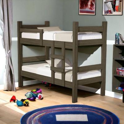 Beliche Solteiro Letícia em MDF Marrom para Colchão 88x188cm com 2 Camas Cambel Móveis