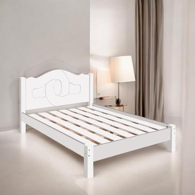 Cama Casal Verona Refinada em MDF-MDP Acabamento Fosco Branco Carmolar Móveis