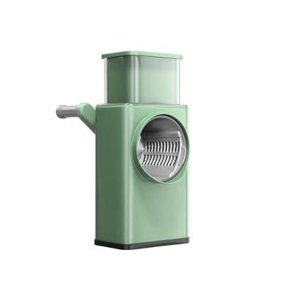 Cortador de Legumes 3 em 1 Multifuncional Manivela Aço Inox para Cortar Triturar e Fatiar Verde