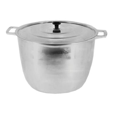 Caldeirao 536-DF Aluminio Polido com Tampa 16,7L 34cm Alca Fixa Prata Diviforte