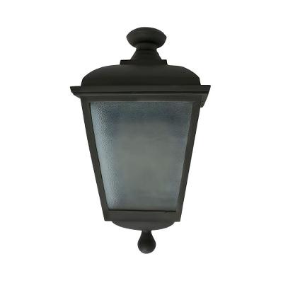 Colonial Meia Cara Galena para Jardim em Alumínio e Vidro Preto Luminárias N. Sra. da Guia