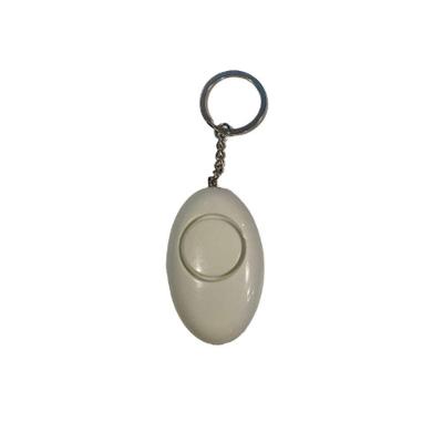 Alarme Pessoal Chaveiro de Segurança com Lanterna 120dB e Bateria 12V Branco
