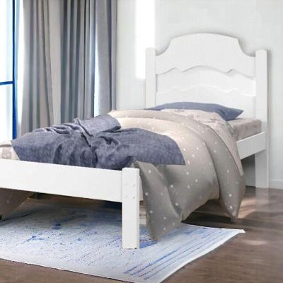 Cama Solteiro Íris em Mdf Branco para Colchão 88x188cm Cambel Móveis