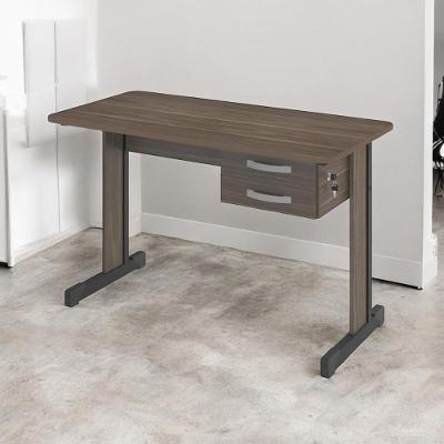 Mesa para Computador Retangular Light com Gaveteiro 150cm para Home Office Plata Móveis