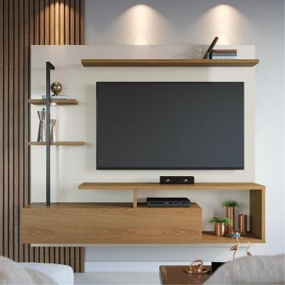 Home Suspenso Maragogi para Tv Até 58 Polegadas 180cm MDP Off White Freijó Colibri Móveis
