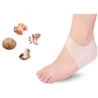 Meia Palmilha Ortopédica Shopmix Silicone Gel Bege para Calcanhar com Hidratação Tamanho Único