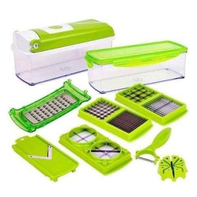 Cortador Fatiador Legumes Verduras Frutas Nicer Dicer com 7 Lâminas e Recipiente 1,5L