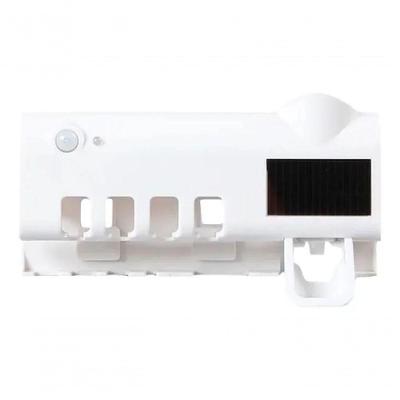 Suporte Dispenser de Pasta de Dente Shopmix com Esterilizador Uv Branco e Sensor de Proximidade