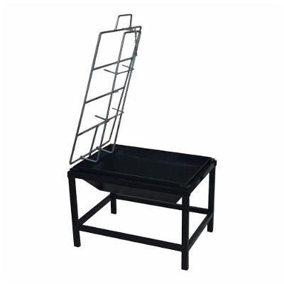 Churrasqueira Fogo de Chão Portátil Aço Carbono com Suporte Costelão Preto Ouro Minas LER006OM