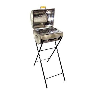 Churrasqueira a Carvão Portátil Aço Inox com Grelha Inox Ouro Minas Master Grill Inox F022AOM