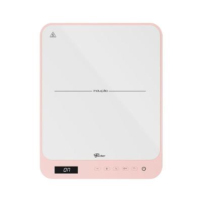 Cooktop de Indução Fischer 1 Boca Vitrocerâmico Touch Screen Rosa Bivolt