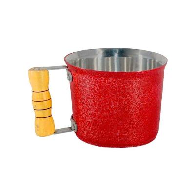 Canecao de Aluminio Fundido 966-DF-V Cabo Madeira 3L Vermelho para Cozinha Diviforte