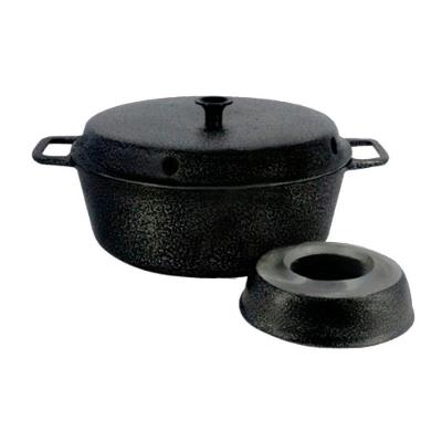Forma para Bolo Craqueada 52-DF.P Alumínio Fundido com Cone Central 2,7L Preta Diviforte