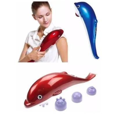 Massageador Elétrico Corporal Shopmix Sculptor Golfinho Azul para Relaxamento com Pontos Magnéticos