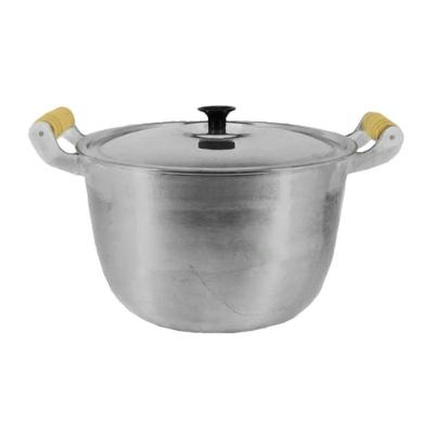 Caldeirão 233-DF Alumínio Fundido Polido 6L 26cm Alça de Madeira Inox Diviforte