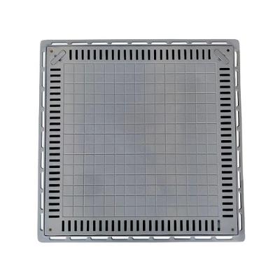 Industria São Jose Tampa Casa de Máquina Piscina Lisa Grelha 80x80cm Alumínio Cinza
