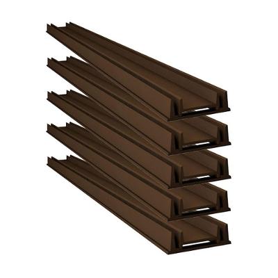 Kit 5 Grelha Invisivel Rebaixada 3273X5GDA com Caixilho Marrom GDA Industria e Distribuidora