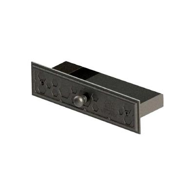 Gaveta Cinzeiro Colmeia sem Suporte Ferro Fundido 46,5x32x4cm Preto Libaneza