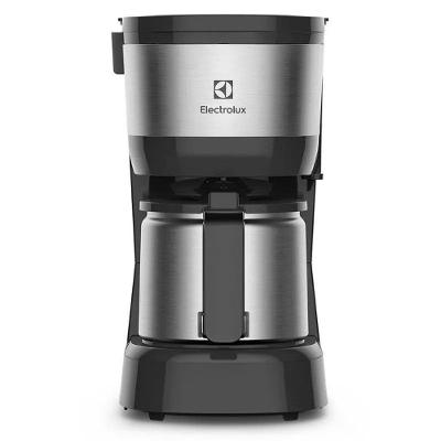 Cafeteira Elétrica Electrolux 15 Xícaras De 40 Ml Efficient Jarra Inox De 600W ECM12 Inox Preto 220V