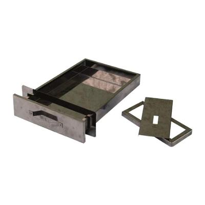 Gaveta Cinzeiro Churrasqueira Alvenaria Aco Inox Santa Edwirges 1350STE 47x31x4,5cm