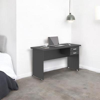 Escrivaninha Office Sofia com Gaveteiro MDF-MDP 136cm Preto Mobiliar Home Shop