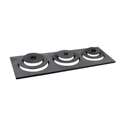 Chapa de Redução Reta para Fogão a Lenha 3 Furos 30x30x70cm Aço Reforçado Libaneza
