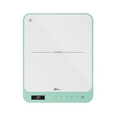Cooktop de Indução Fischer 1 Boca Vitrocerâmico Portátil Verde Bivolt