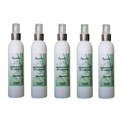 Kit Aromatizador de Ambientes Aroma Bamboo 5 Frascos 200ML Transparente Borlen Brasil