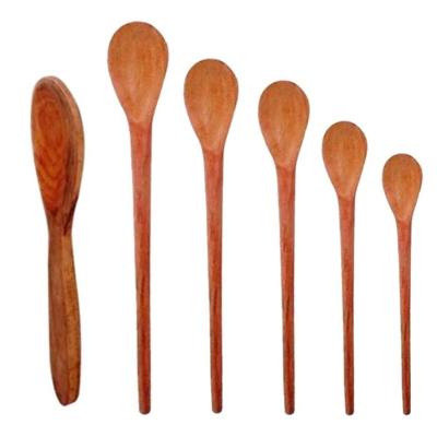 Kit de Colheres de Pau 6ColheresDiversasMad-Cdp Madeira para Cozinha Uso Diário Colher de Pau