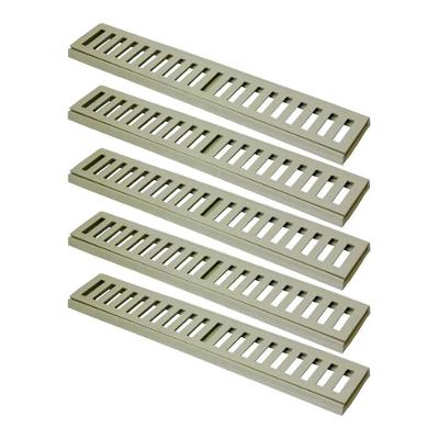 Kit 5 Ralo Grelha Linear 7615X5GDA com Caixilho para Áreas Externas Bege GDA Industria