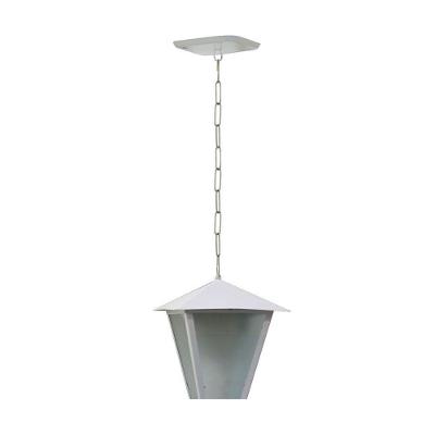 Luminaria de Teto Imperial Alumínio Fundido Branco 38cm para Ambientes Externos Ouro Minas