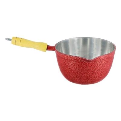 Caçarola 11681-DF.V Alumínio Craquelado 1,3L 16cm Cabo Madeira Vermelho Diviforte