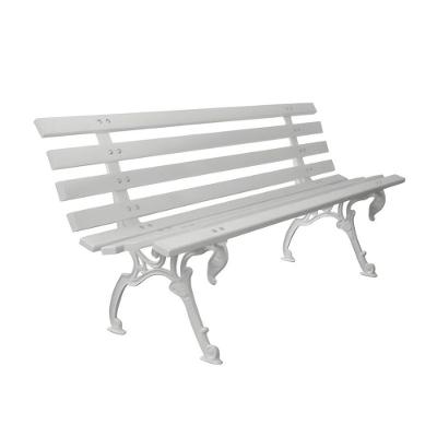 Banco de Jardim e Praça Tamanduá Madeira Alumínio Verniz Branco Luminárias N. Sra. da Guia