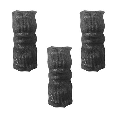 Kit 3 Anueto N03 em Ferro Fundido para Grade e Portão 8cm Acabamento Decorativo Fundição Jodoal