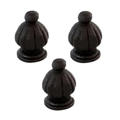 Kit 3 Pinha Ferro Fundido N13 para Grade Muro e Sacada 5x3cm Fundição São Cristóvão