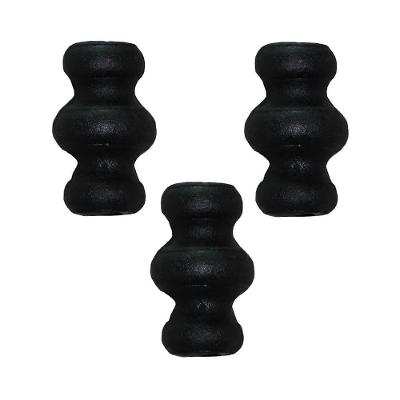 Kit 3 Anueto Decorativo N12 para Grade Portao Muro em Ferro Fundido 6cm Fundição São Cristóvão