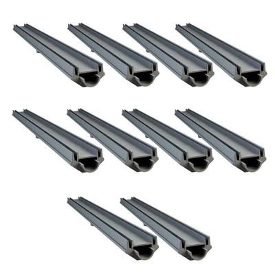 Kit 10 Grelha Invisivel Rebaixada 3279X10GDA com Caixa Coletora Cinza GDA Industria e Distribuidora