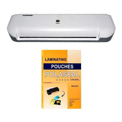 Kit Plastificadora Laminadora A4 110V OL141110EA405MT com 100 Polaseal 0,05mm Motivate