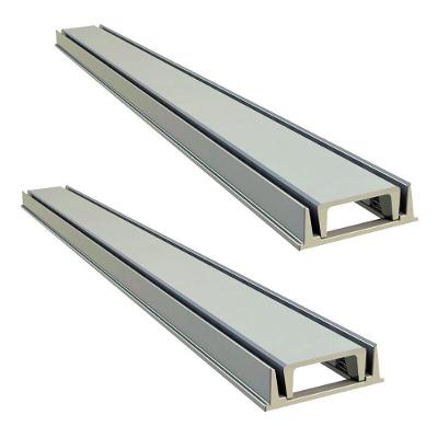 Kit 2 Grelha Linear Invisivel 3253X2GDA Drenagem Oculta com Caixilho Bege GDA Industria