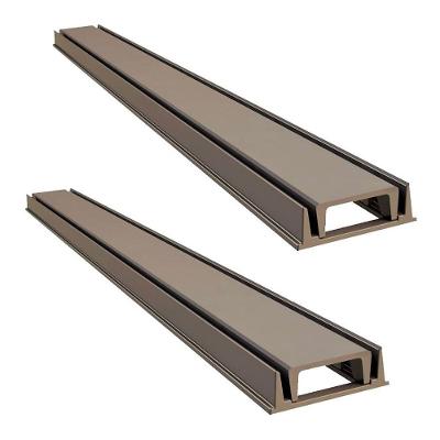 Kit 2 Grelha Linear Invisível 3256X2GDA com Caixilho Fendi 100x8cm GDA Industria e Distribuidora