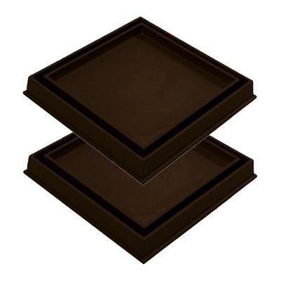 Kit 2 Ralo Invisivel Rebaixado Caixa Sifonada Marrom 18cm Alumino Fundido GDA Industria