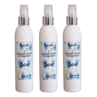 Kit 3 Aromatizador de Ambientes Aroma Dolve Floral 200ML Uso Interno Borlen Brasil