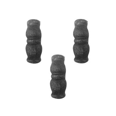 Kit 3 Anueto N02 05POL 8cm para Grade Muro e Portão Preto em Ferro Fundido Fundição Jodoal