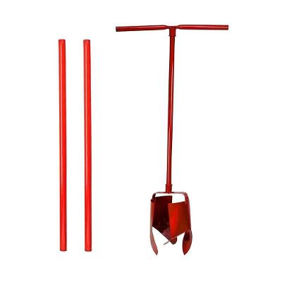 Kit Cavadeira Trado 08pol Cabo Aco Carbono com 02 Extensores para Agricultura e Construcao Minasul
