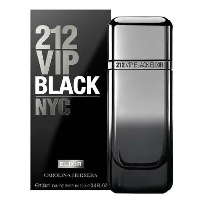 Perfume 212 Vip Black Elixir Masculino Eau de Parfum 100ML Carolina Herrera