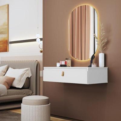 Aparador Suspenso Diana 1 Gaveta MDP 66cm Branco para Entrada SAL Movelaria